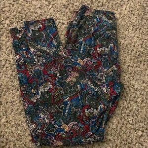 Lularoe mosaic elephant leggings OS
